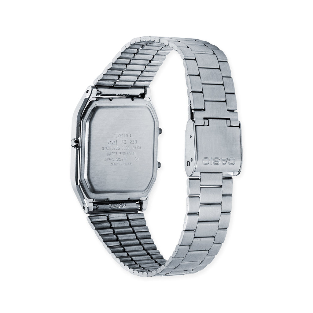 Casio AQ230 Analog Digital Watch - Silver