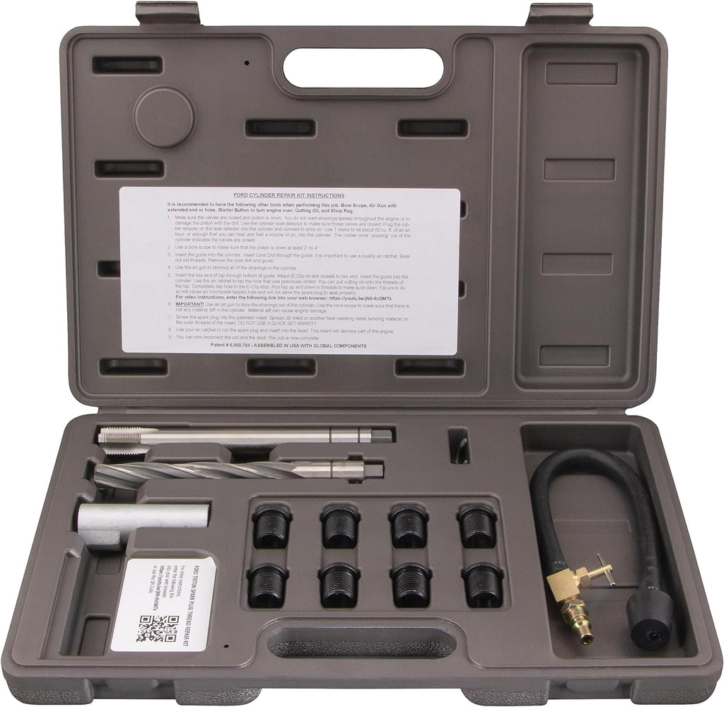 38900 Two Valve Ford Triton Tool Kit - Foolproof Repair System, Spark Plug Thread Repair Kit. Tools and Equipment