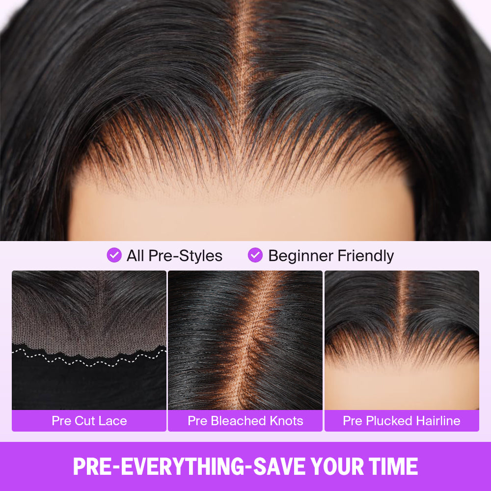 Invisible Knots Glueless Chocolate Brown Straight Wigs Realistic Hairline Beginner Friendly