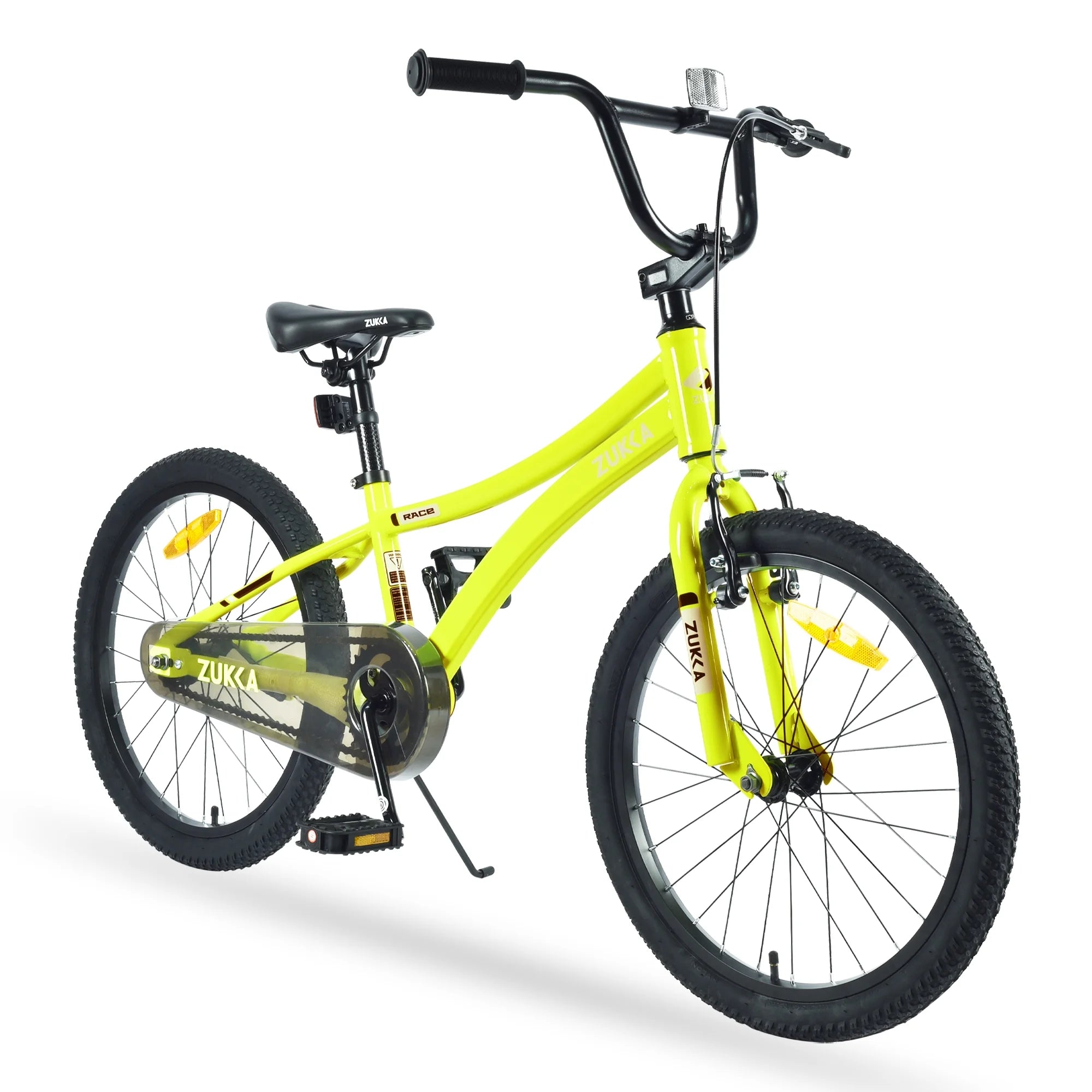 Baprem 18" Girls Bike for 5-9 Years Old Kids, Cute Kids Bike with Training Wheels, Steel Frame Sporty Children Bicycle, Pink