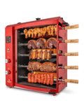 Brazilian Flame Churrasco? Gas Rotisserie Oven Grill Roaster with Auto Rotating Skewers for Rotisserie Chicken Brazilian Style BBQ and Churrasco Shawarma Machine Propane Grill - 2024 Series
