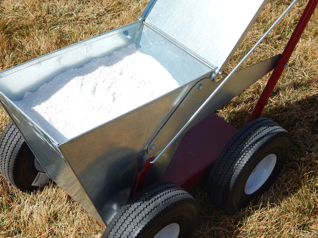 Newstripe NewLiner HD 50 lb Heavy Duty Dry Line Marker (Part #10001744) | Precision 2" or 4" Lines | Galvanized Steel | 10" Pneumatic Tires | For Baseball, Tracks & Events | Made in USA