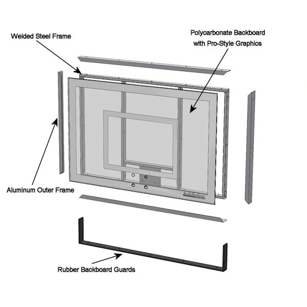 Mini Pro Xtreme Indoor Wall Mounted Basketball Hoop - Polycarbonate Backboard, Steel Frame, Sports Equipment
