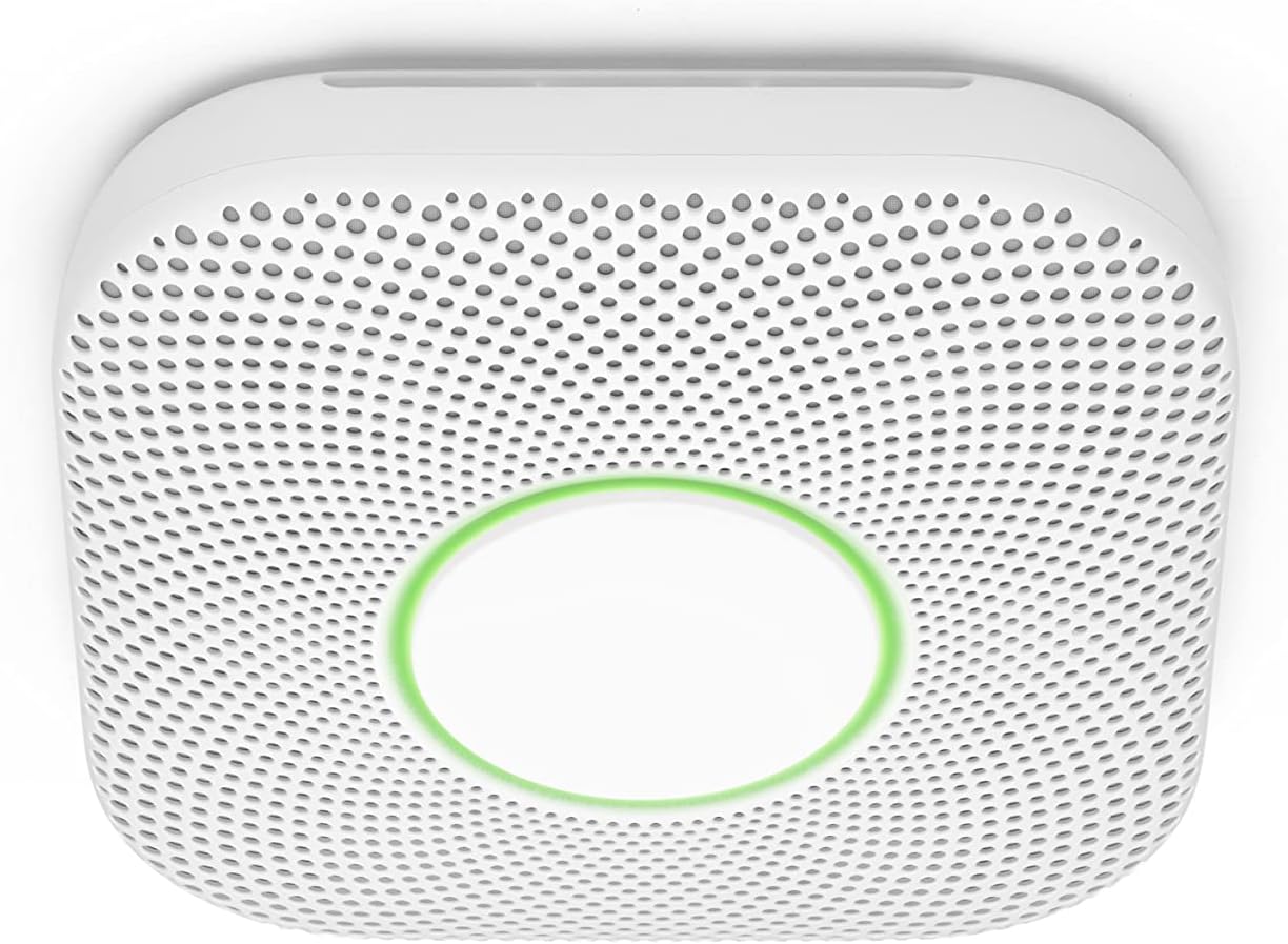 Nest Protect Battery Operated Smoke and Carbon Monoxide Detector, White