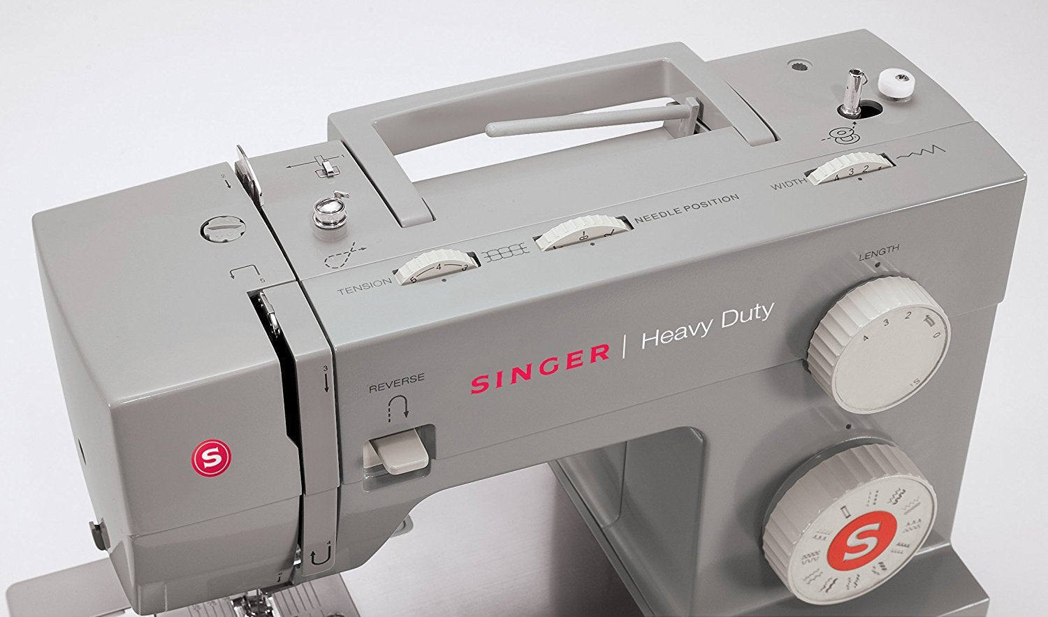 SINGER Heavy Duty 4423 Sewing Machine, 23 Stitches, Automatic Needle Threader, High-Speed, Durable Metal Frame, White