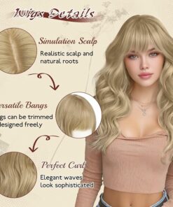 Alternative view of Dirty Blonde Long Soft Wavy Wigs BE19