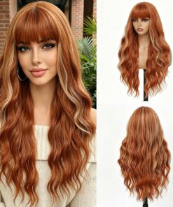 Long Wavy Ginger Wig BE23
