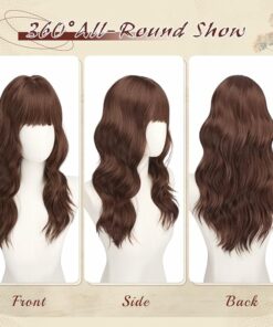 Alternative view of Reddish Brown Long Soft Wavy Wigs BE20
