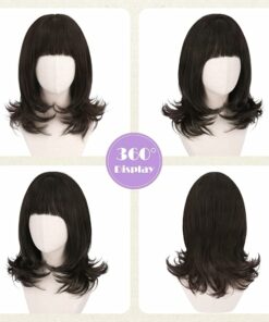 Alternative view of Short Brown Wig With Bang BE29