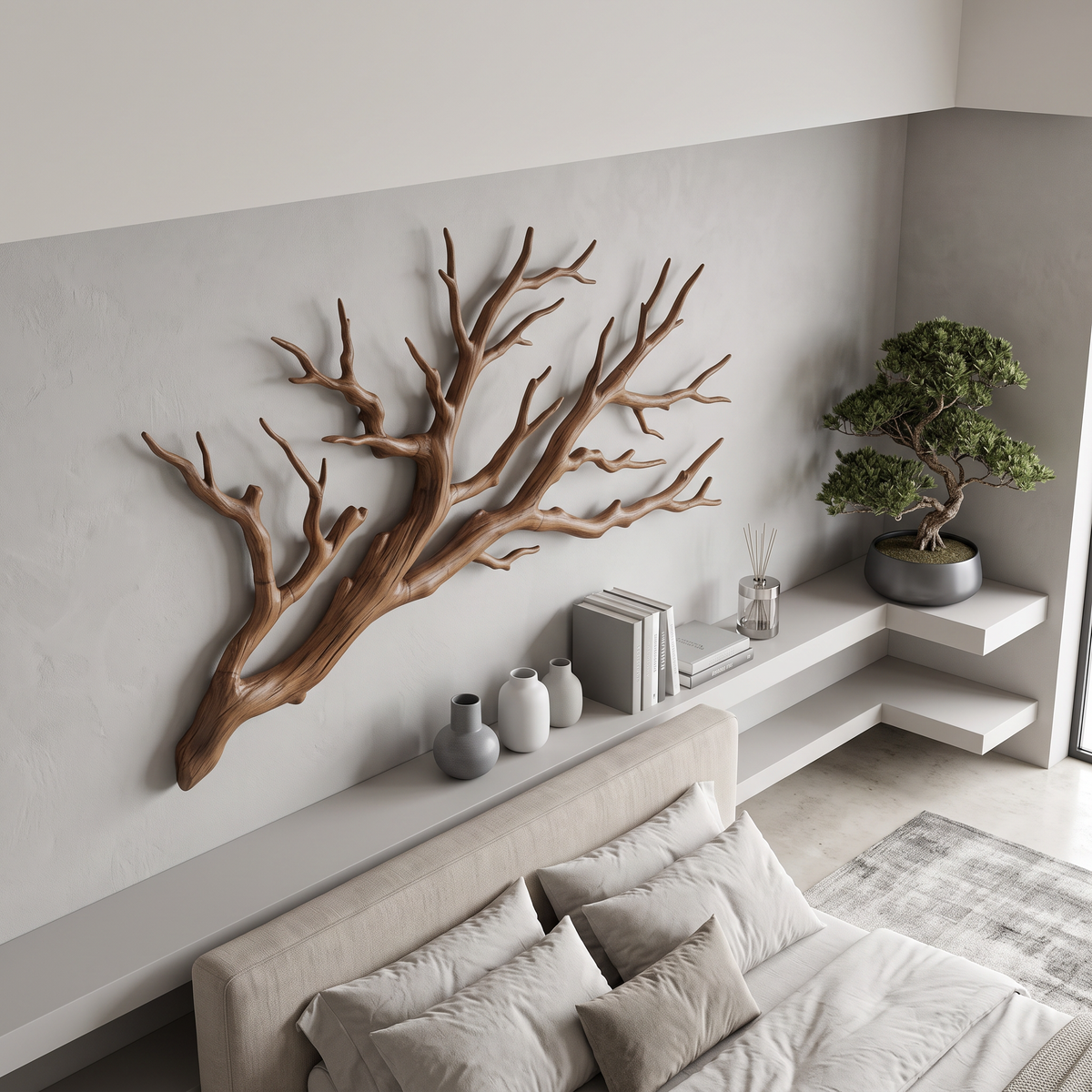 Rustic Natural Tree Root Wall Art for Bedroom Headboard Wall - Image 6