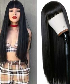 Alternative view of Long Straight Remy Hair Wigs BE39