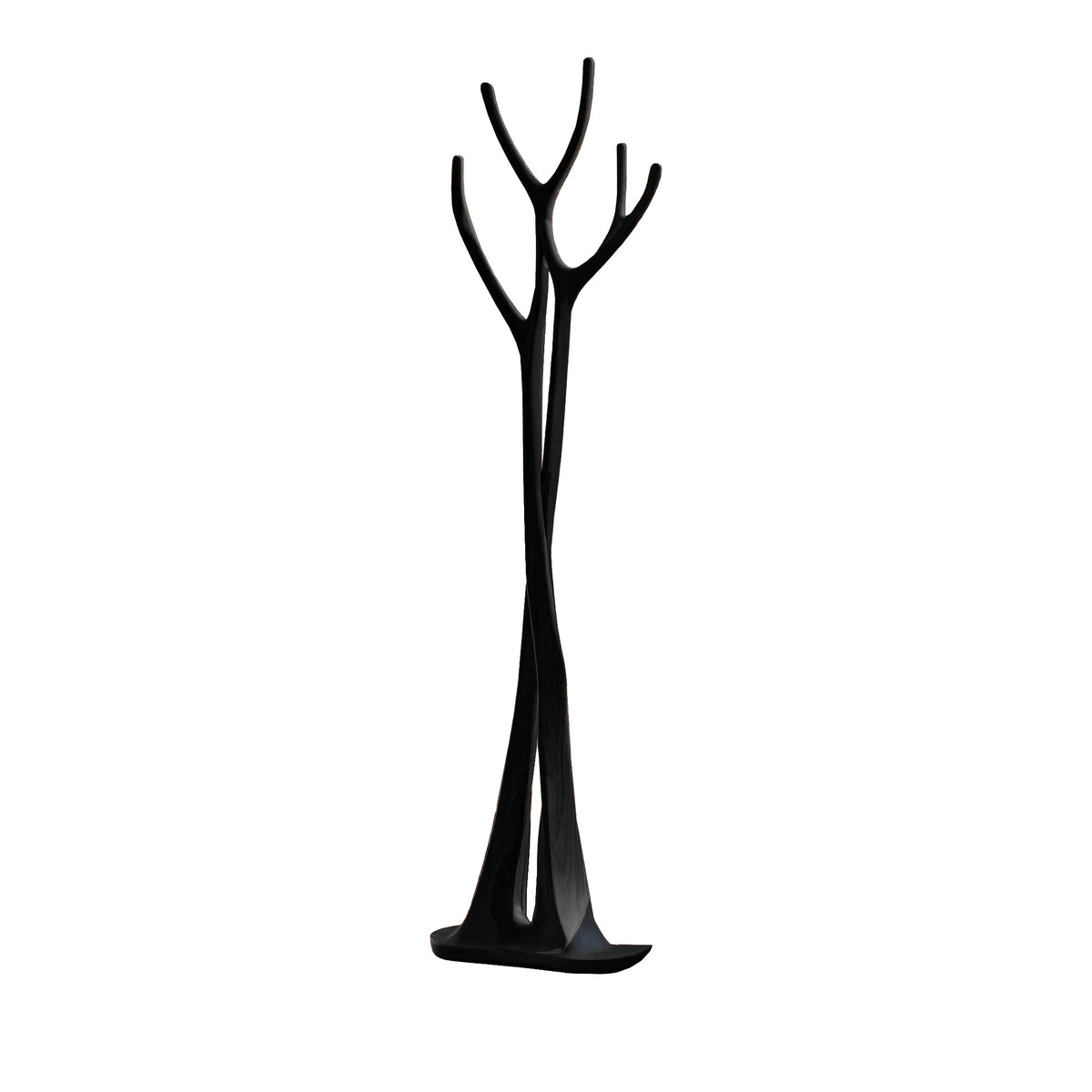 Sculpted Solid Wood Freestanding Tree Coat Rack with Curved Branches - Image 8