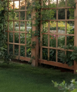 Alternative view of Rustic Solid Wood Garden Pergola Trellis for Patio or Yard