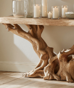 Alternative view of Farmhouse Solid Wood Console Table for Entryway or Hallway