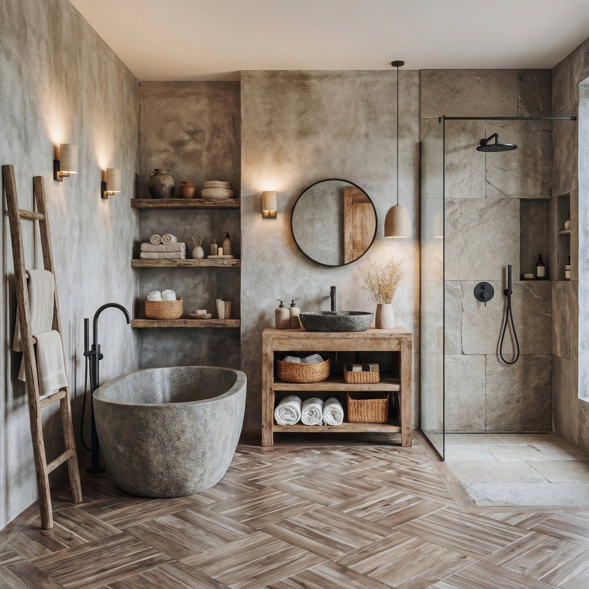 Custom Live Edge Wood Bathroom Vanity Cabinet, With or Without Sink - Image 2