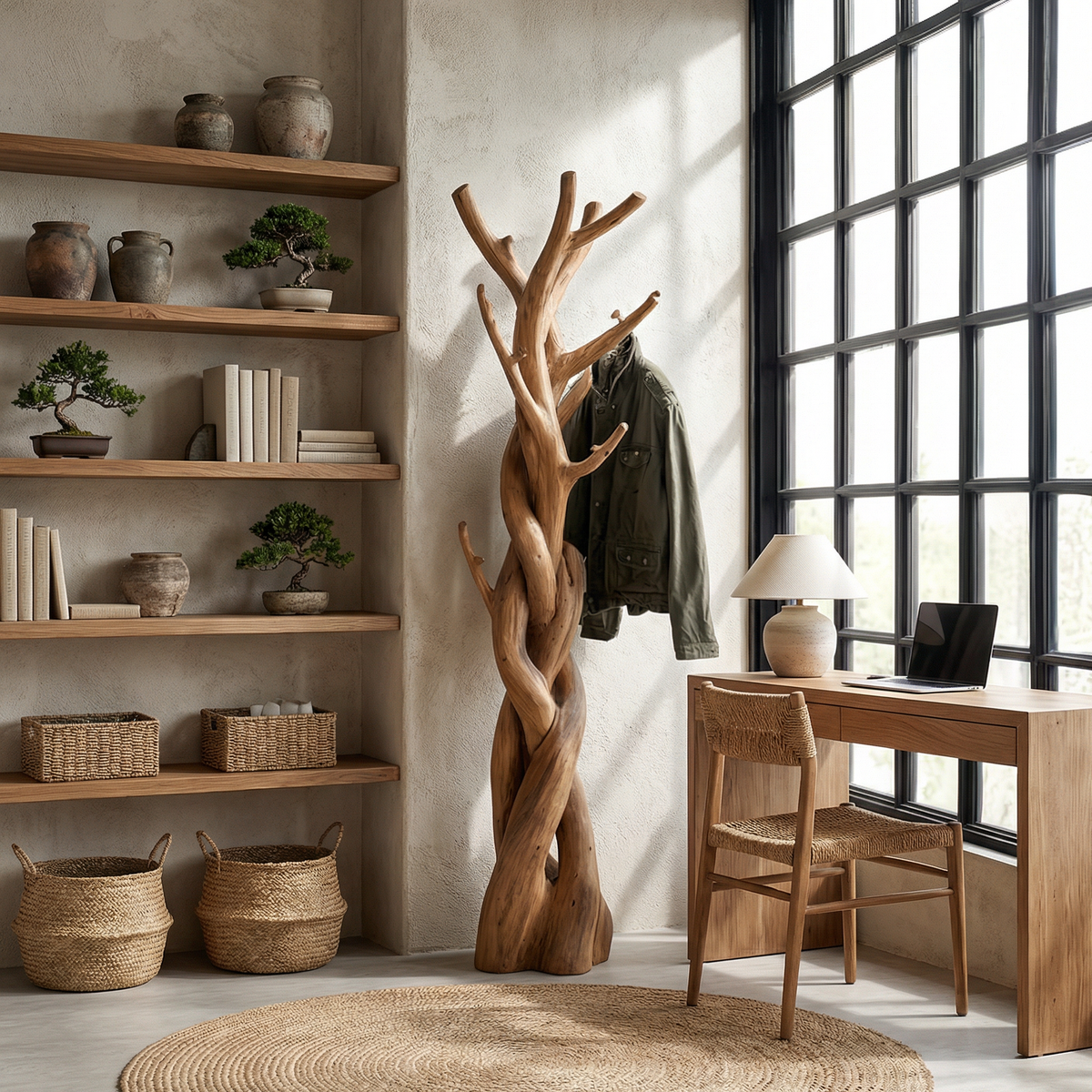 Driftwood Branch Tree Coat Rack for Bedroom or Closet - Image 6