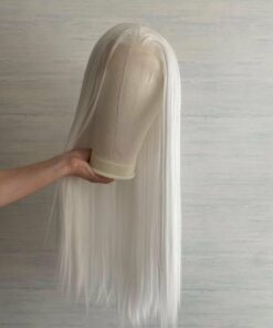 Snow White Long Straight Lace Front Wig BE80