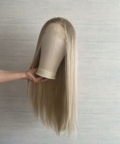 Half Blonde Half Black Straight Wig BE81