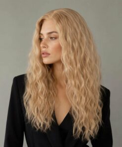 Light Blonde Wavy 13x4 Lace Front Wig BE96