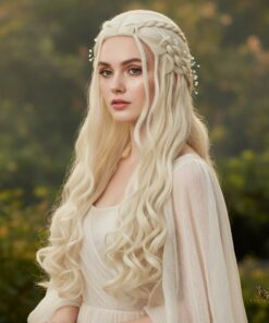 Long Wavy Gold Fantasy Wig BE97