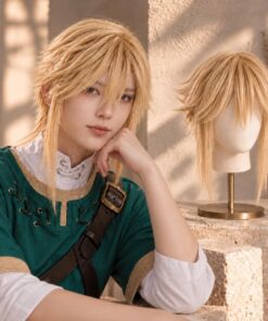 Spiky Blonde Anime Cosplay Wig BE75