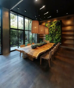 Alternative view of Solid Hardwood Dining Table with Soft Curved Edges, Seats 4 to 12