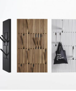 Alternative view of Piano Keyboard Solid Wood Wall Coat Rack with Hooks