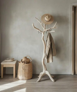 Alternative view of Tree Branch Clothes Rack with Natural Driftwood Hooks