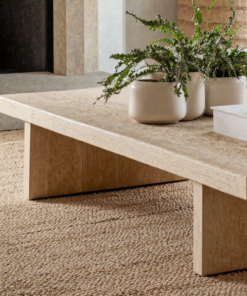 Alternative view of Live Edge Solid Wood Coffee Table with Natural Oil Finish